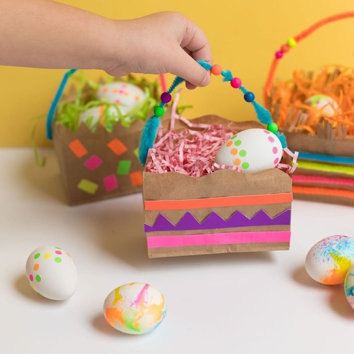 Upcycled Paper Bag Easter Baskets Courtesy Via Kidmademodern Instagram