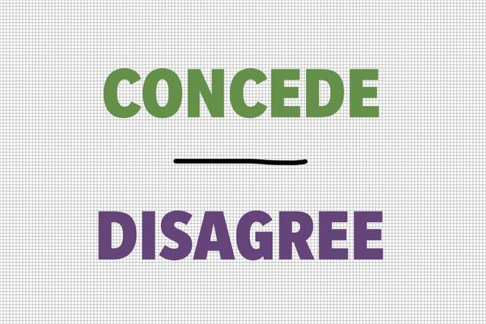 Concede/Disagree