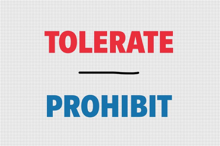 Tolerate/Prohibit
