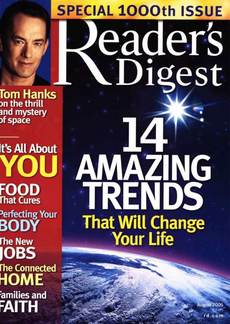2005 August Readers Digest Cover