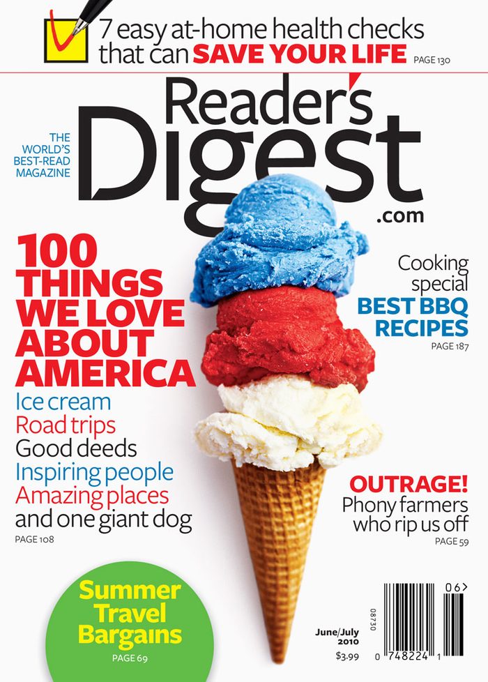 2010 June July Readers Digest Cover