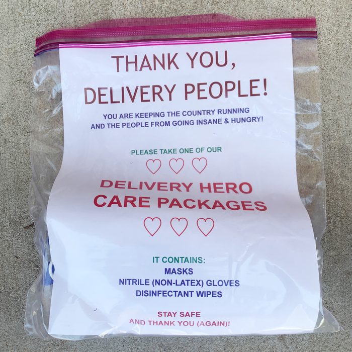 delivery hero care package
