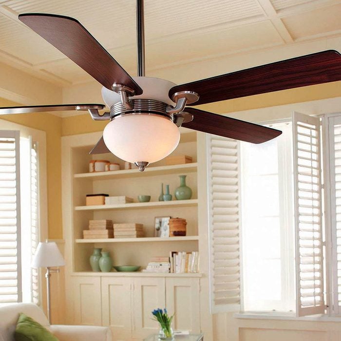 ceiling fan in a living room