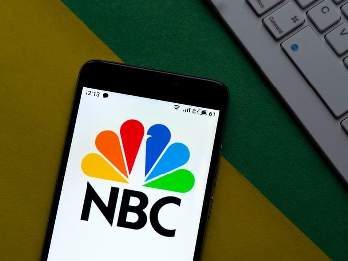 In this photo illustration an NBC TV Network logo seen...
