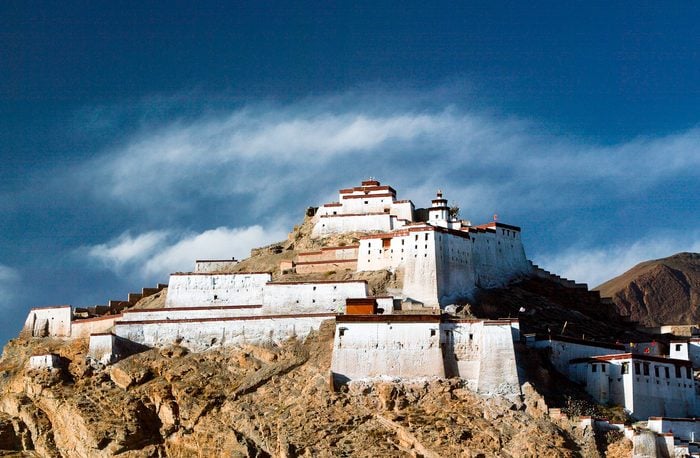 Gyantse dzong or fort Tibet
