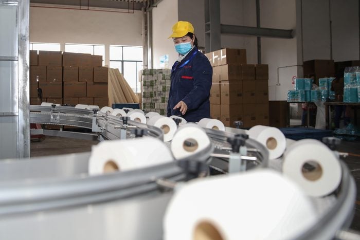 Toilet Paper Production For Exporting In Chishui