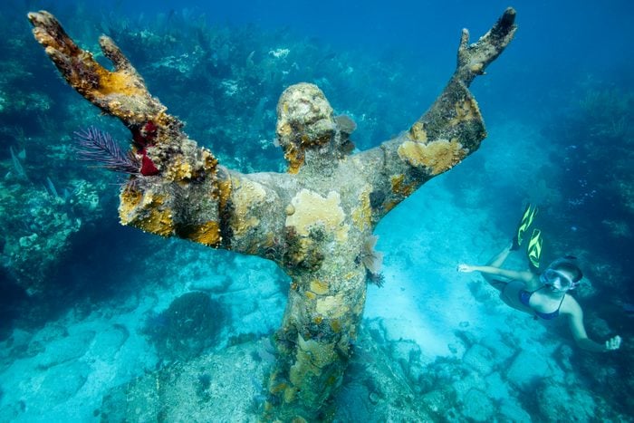 Snorkeling the Christ Statue.
