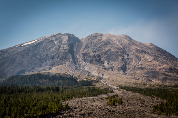 Mount St. Helens as View from Ape Canyon Trail, Washington, USA