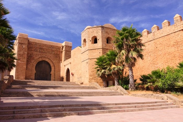 Main gate of the Kasbah of the Udayas in Rabat, Morocco.