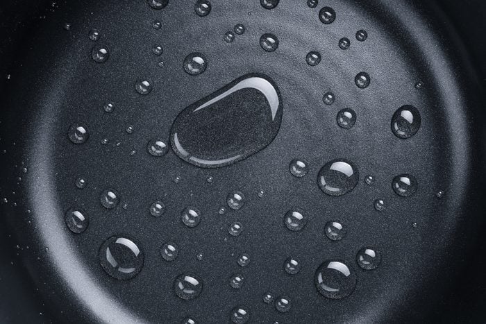 Water Drops on A Pan