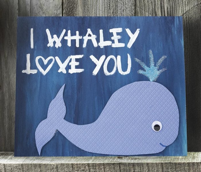 i whaley love you plaque mothers day craft idea