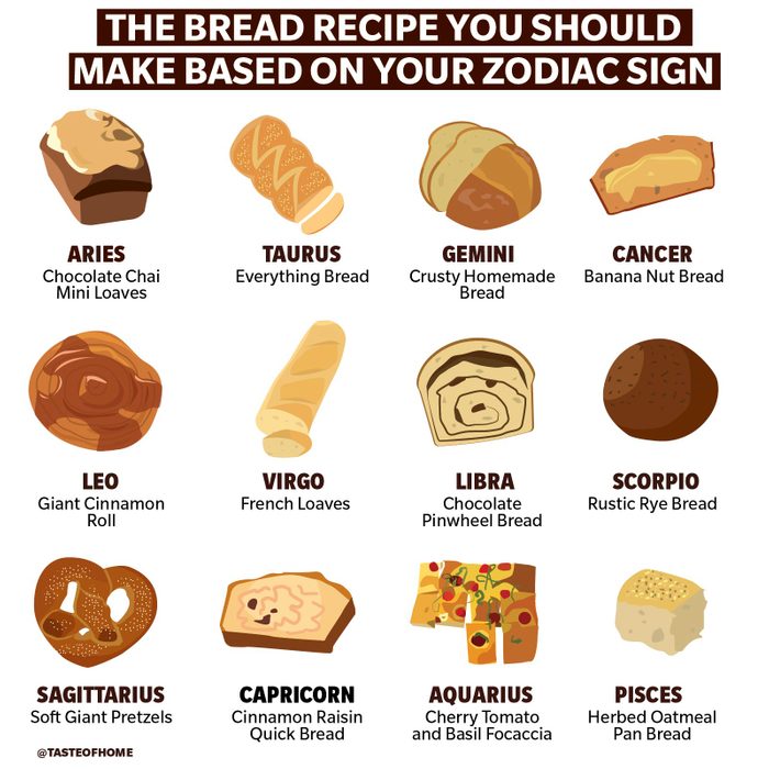 The Bread Recipe You Should Make Based on Your Zodiac Sign