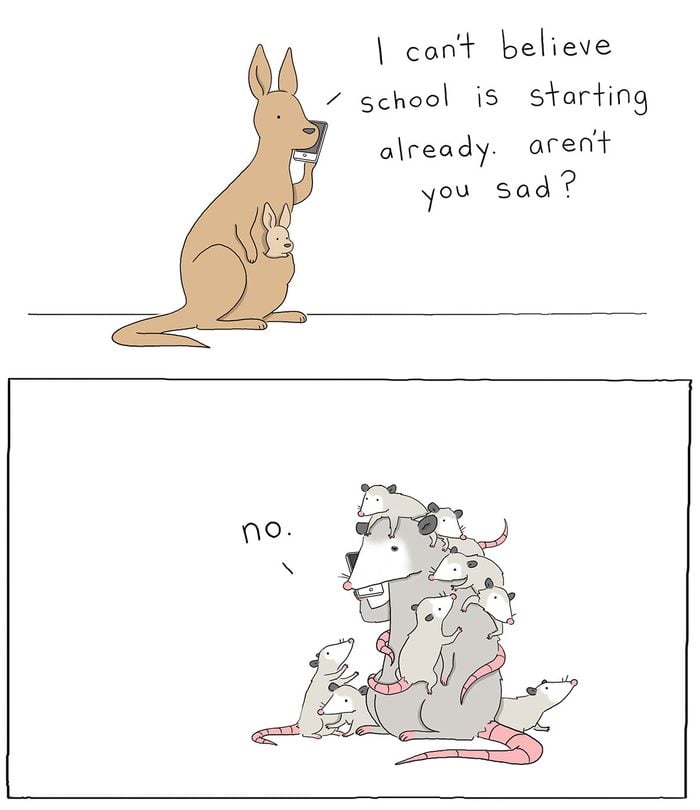 clingy school starting cartoon by liz climo