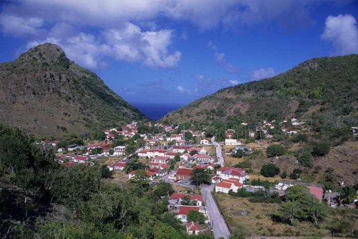 Netherlands Antilles, Saba Island, 'the Bottom' Village,...