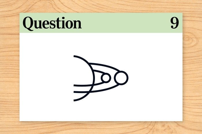 question 9. outer space orbit illustration