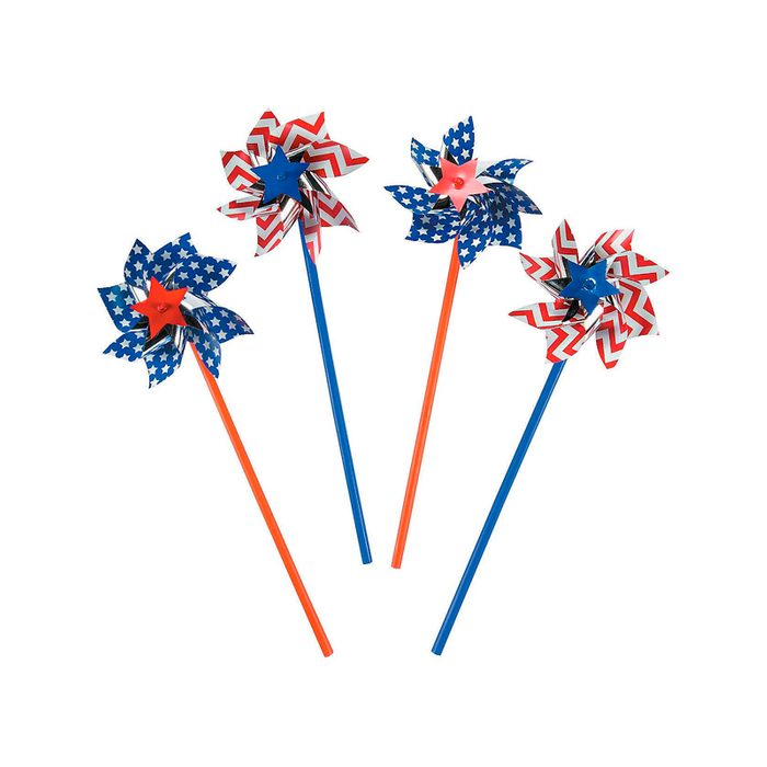 American Flag Patriotic Pinwheels 