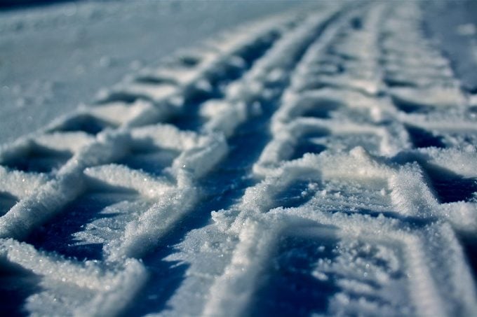 Snow Tire Tracks