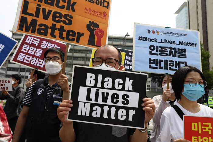 South Koreans Rally In Support Of Black Lives Matter