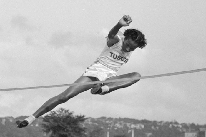 Alice Coachman Performing the High Jump