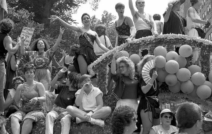 Crowded Parade Float, Gay Pride NYC 1989 (20th Anniversary Of Stonewall)