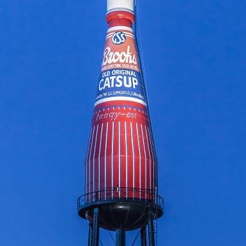 World's Largest Catsup Bottle, Route 159, Collinsville, Illinois.