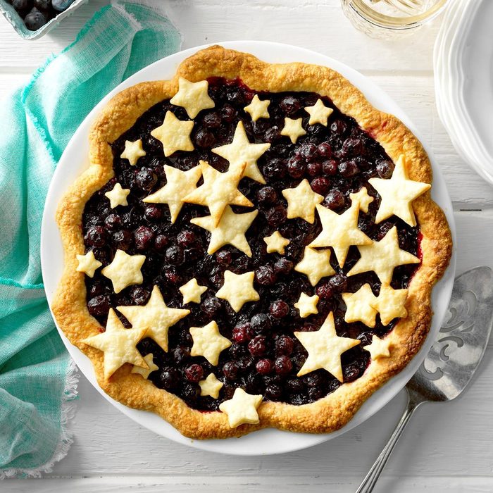 Star Studded Blueberry Pie