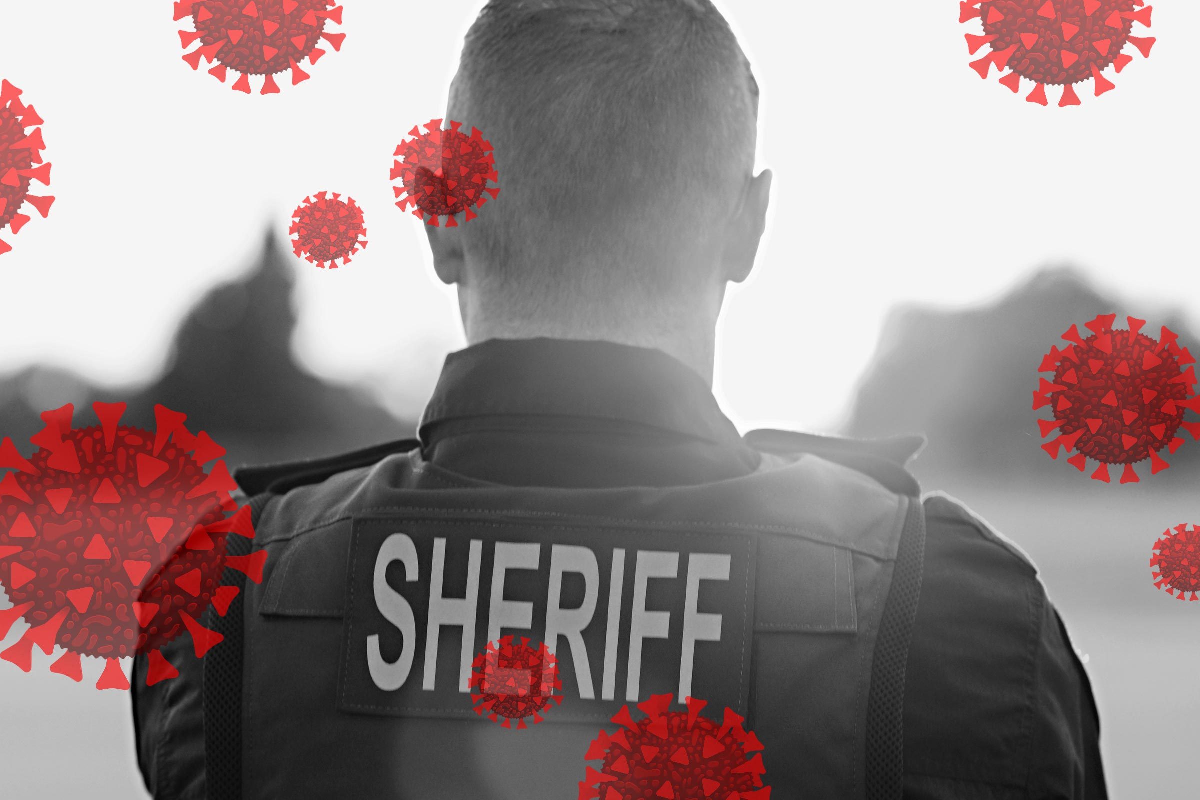 A sheriff discovers the virus doesn't care about politics