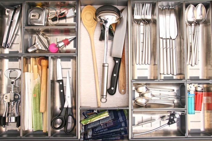 kitchen utensils drawer
