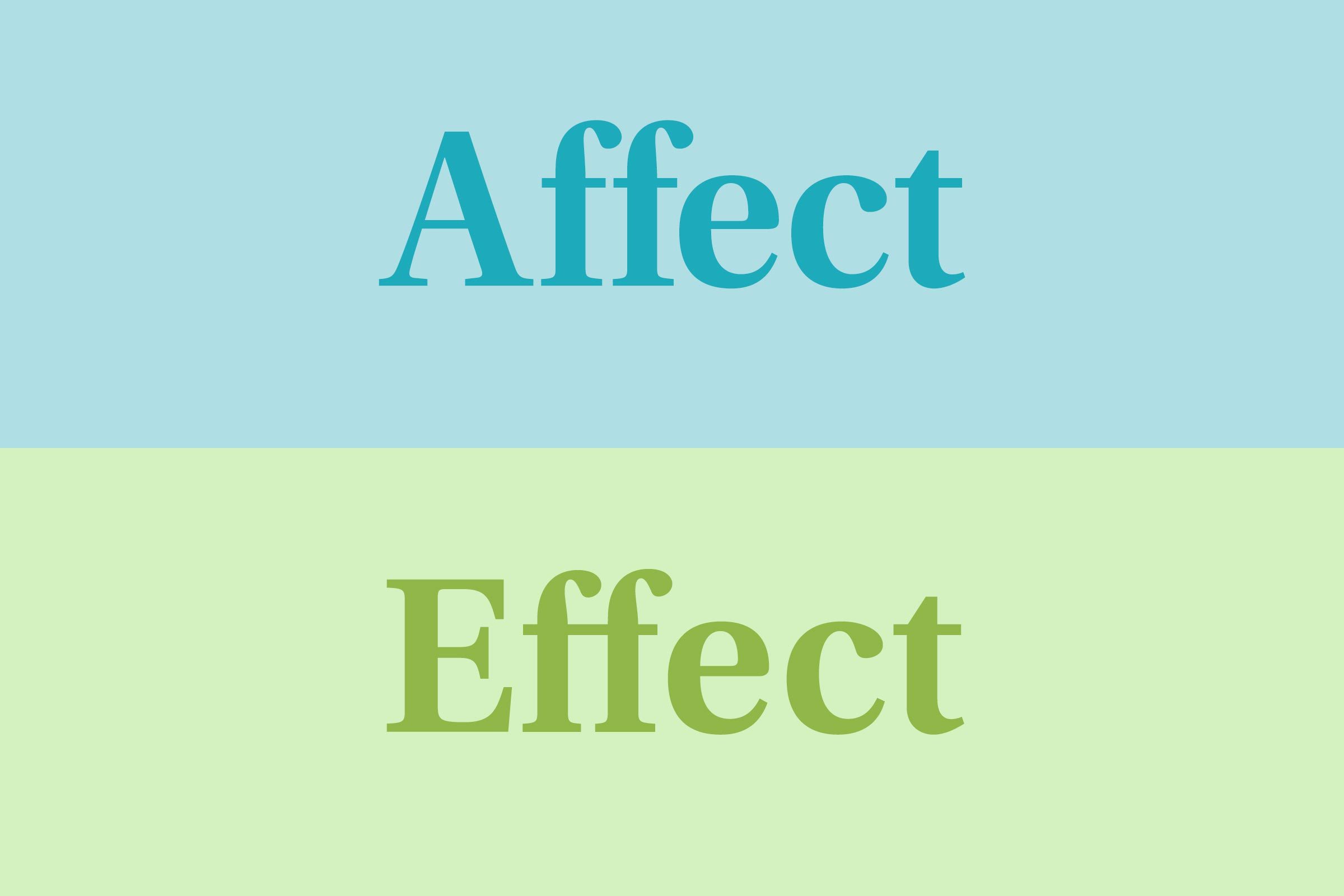 Affect vs. effect