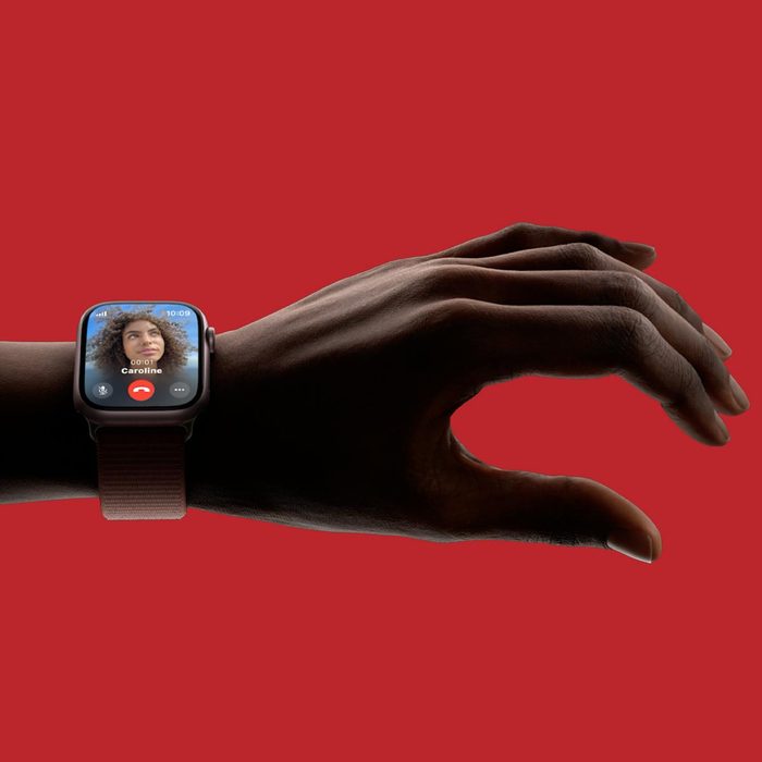 Hidden Apple Watch feature gesture controls on a red background