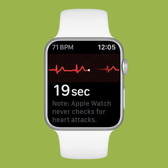 Hidden Apple Watch feature heart rate tracker on a green background