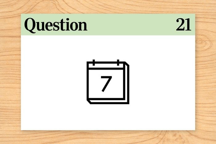 question 21 brain teaser what day is it