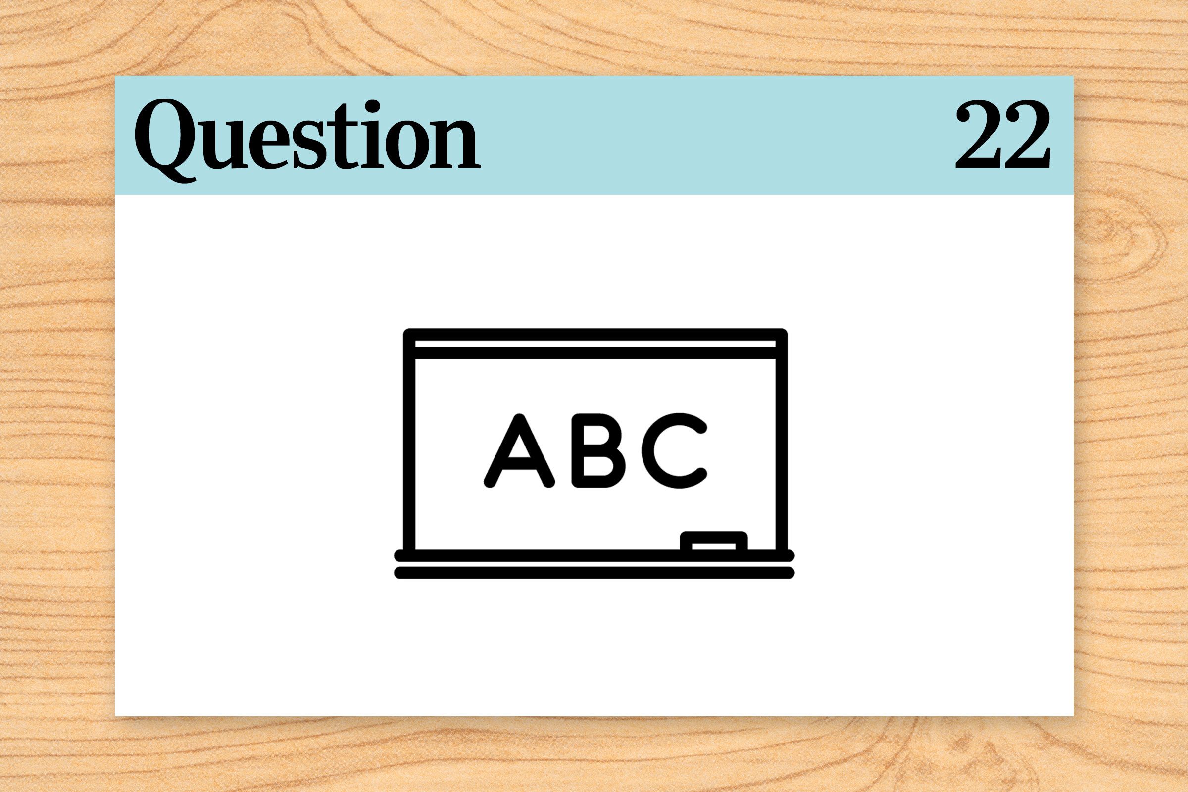 question 22 brain teasers alphabet
