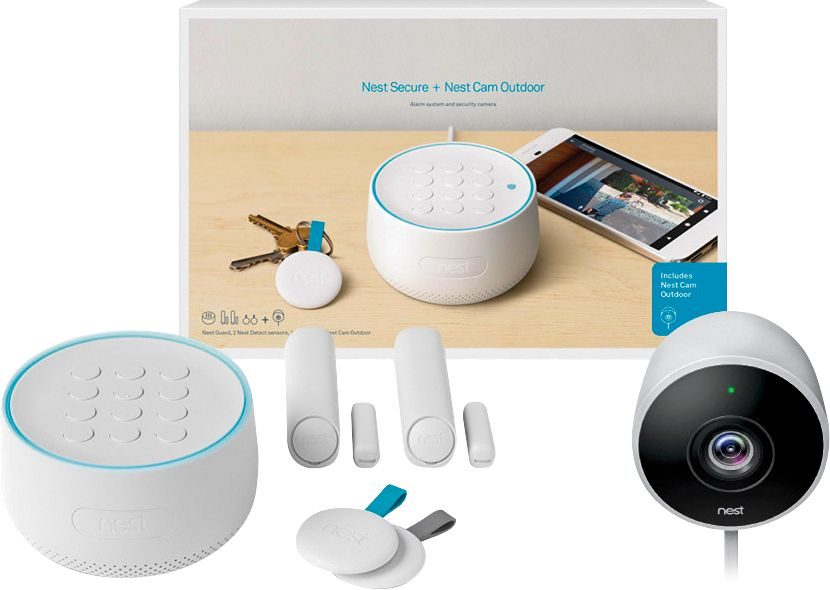 Google - Nest Secure Alarm System with Nest Cam Outdoor