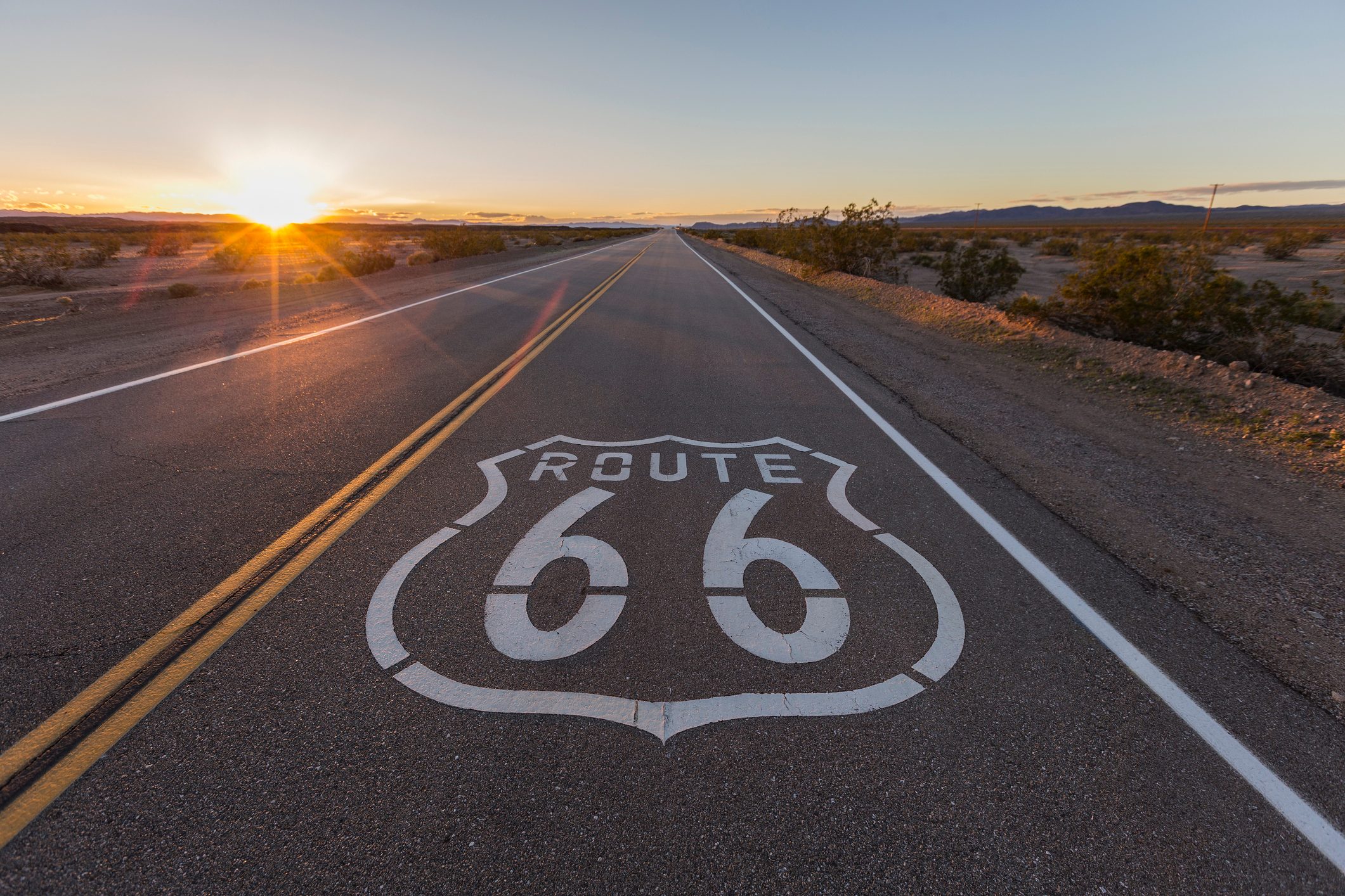 Sunset on Route 66