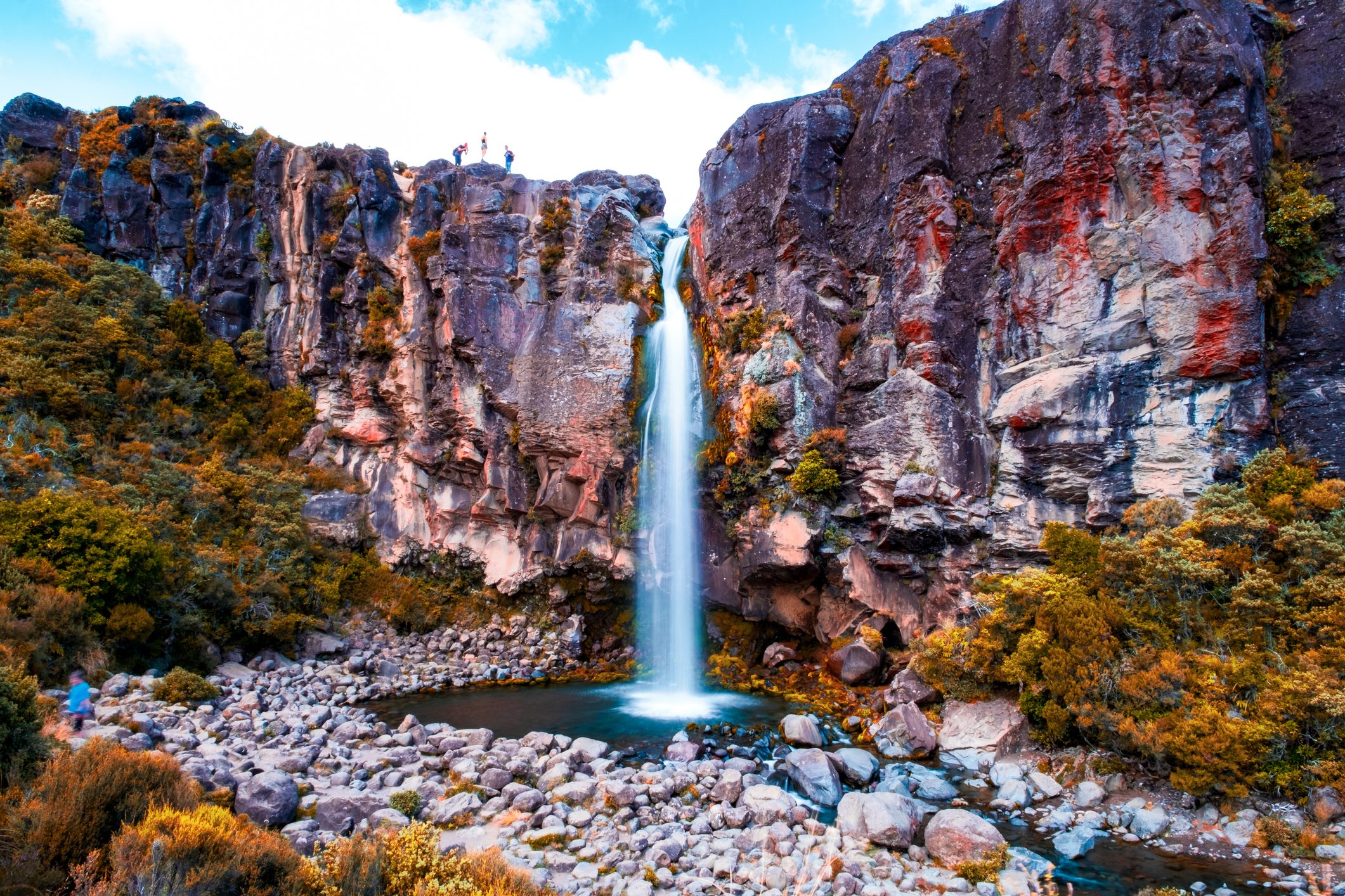 Taranaki Falls, Tongariro National Park, New Zealand.