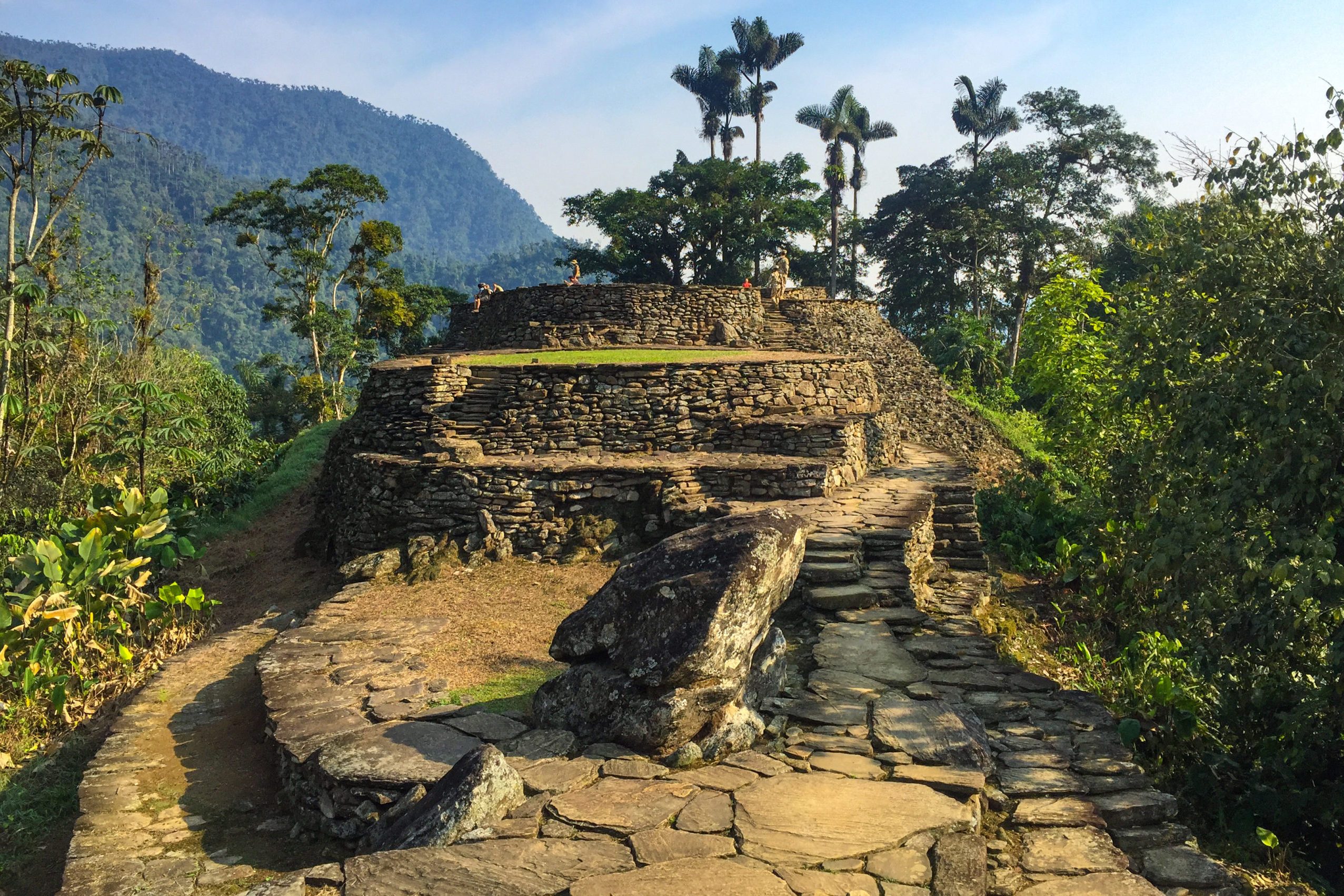 The Famous and Tourist Tayrona Park, the Ciudad Perdida (Lost City) in Magdalena / Colombia, full of Nature, Vegetation, History and Culture