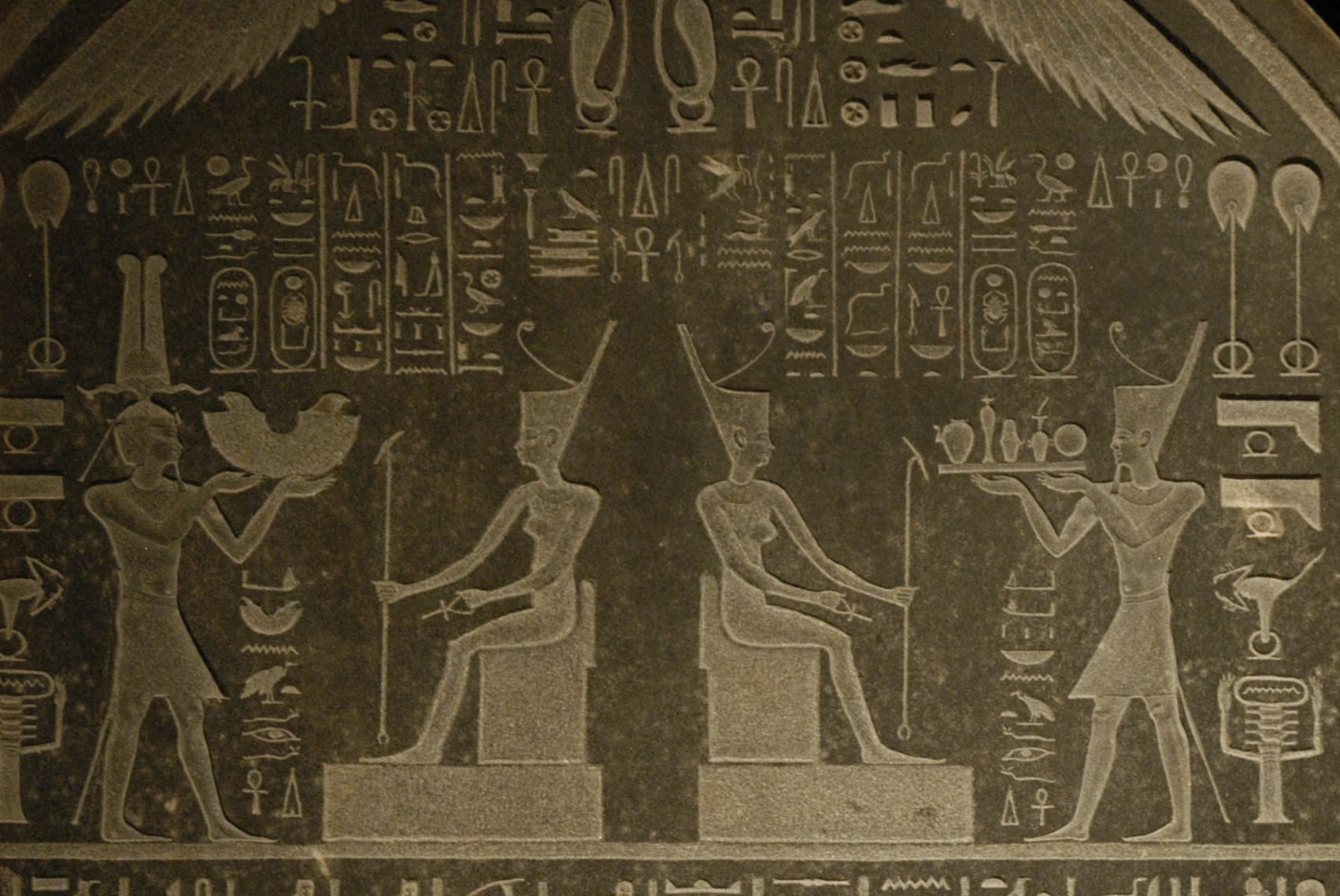Egypt. Stele of Herakleion-Thonis. The Naucratis decree (380 B.C.) by Pharaoh Nectanebo I.