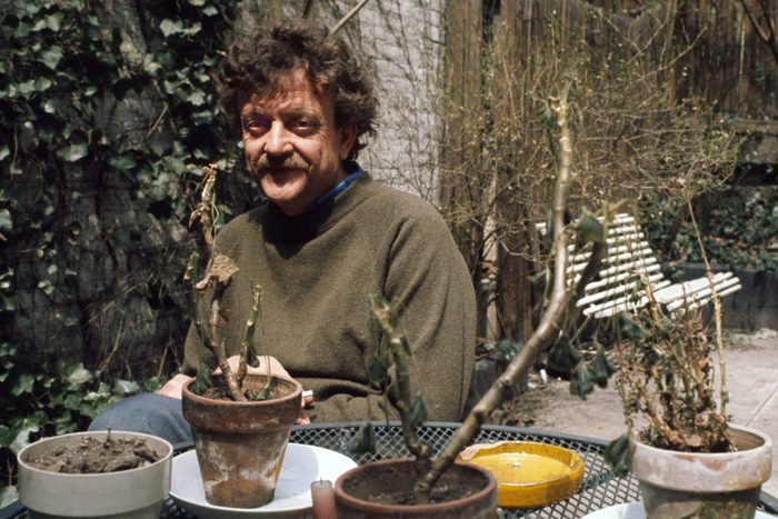 Writer Kurt Vonnegut At Home