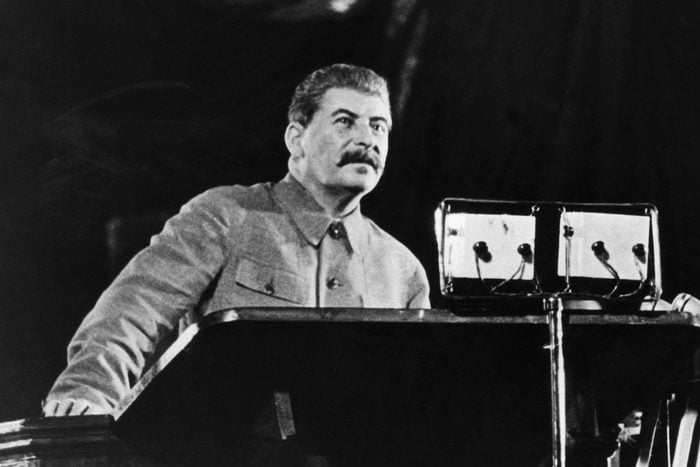 Joseph Stalin Delivering a Speech
