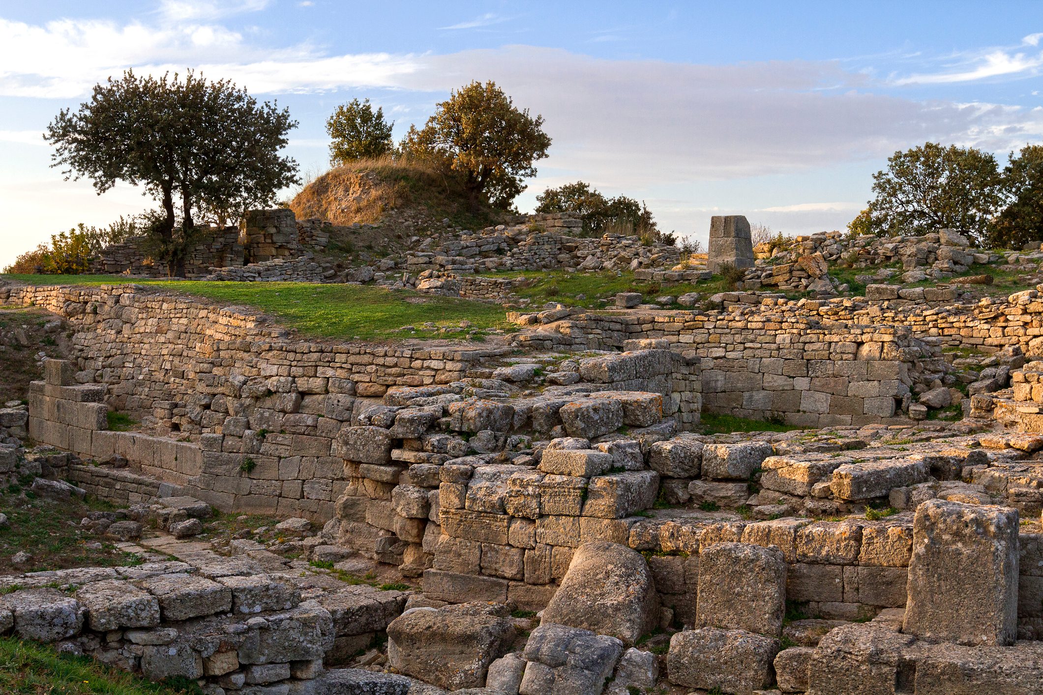 Ruins of the ancient city of Troy, Canakkale, Turkey