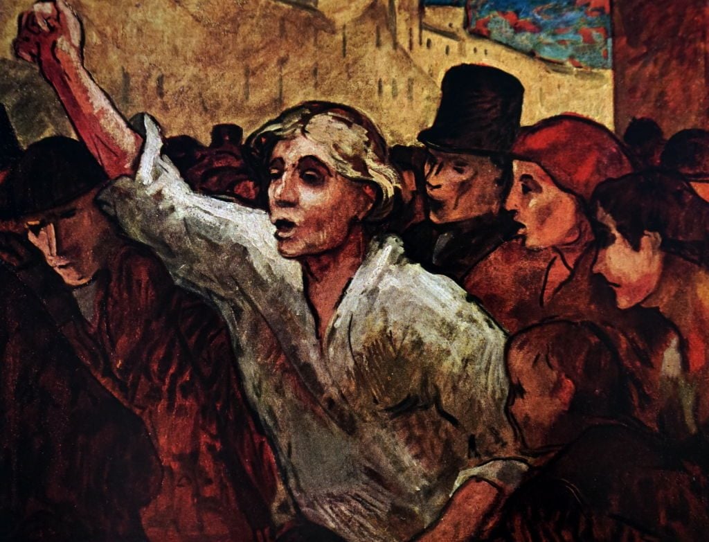 Honoré Daumier's The Uprising, 1848