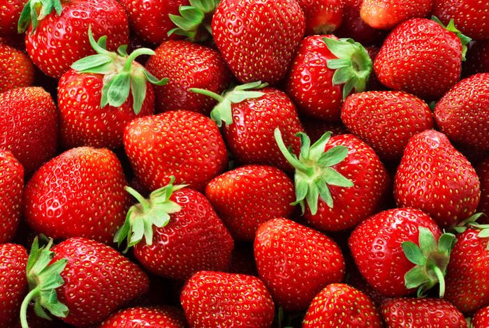 Strawberry background. Strawberries.