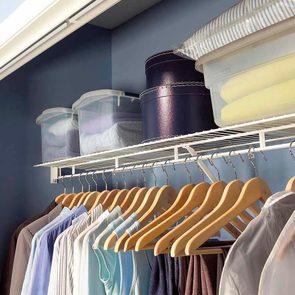 Keep closets clear for easy cleaning