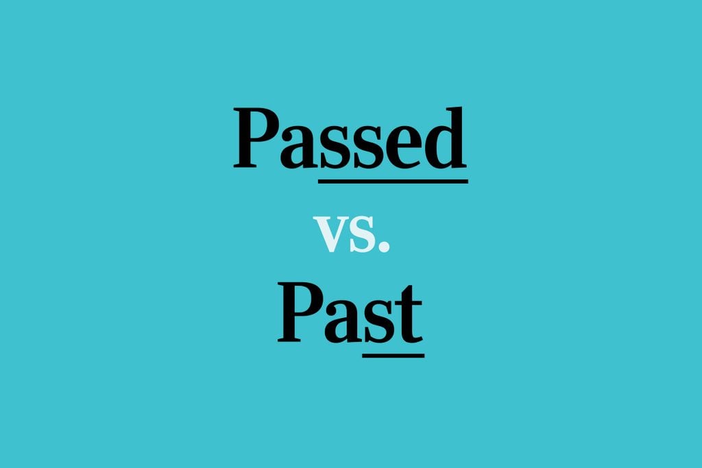 text: passed vs. past