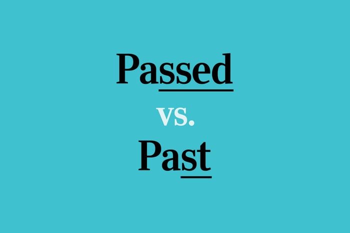text: passed vs. past