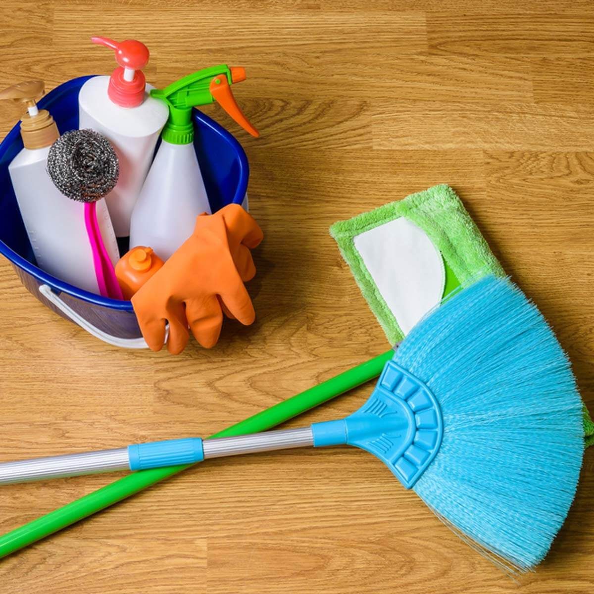 shutterstock_696897289 broom cleaning products