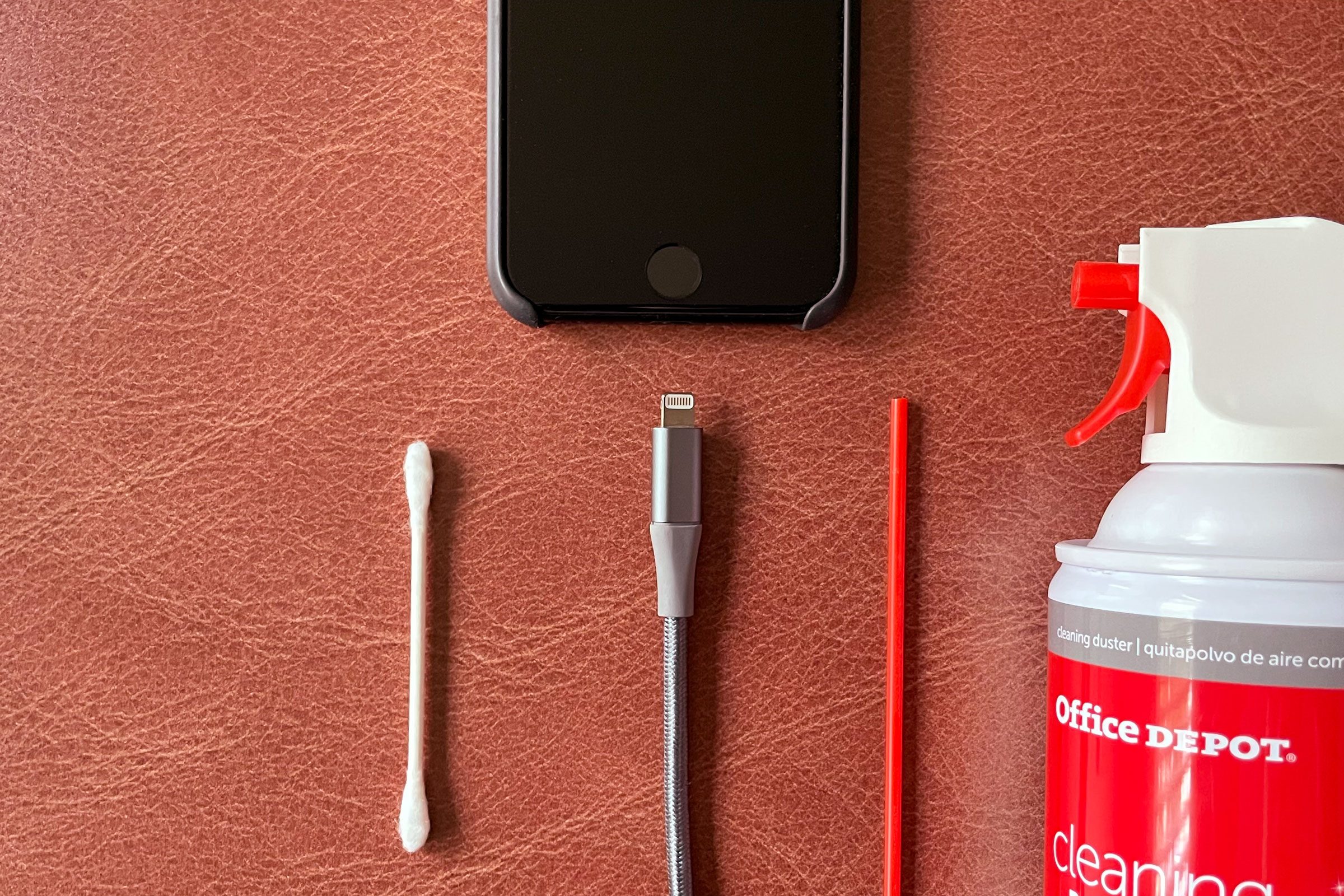 how to get sand out of iphone charger port