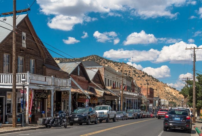 Wooden houses in Virginia City, NV