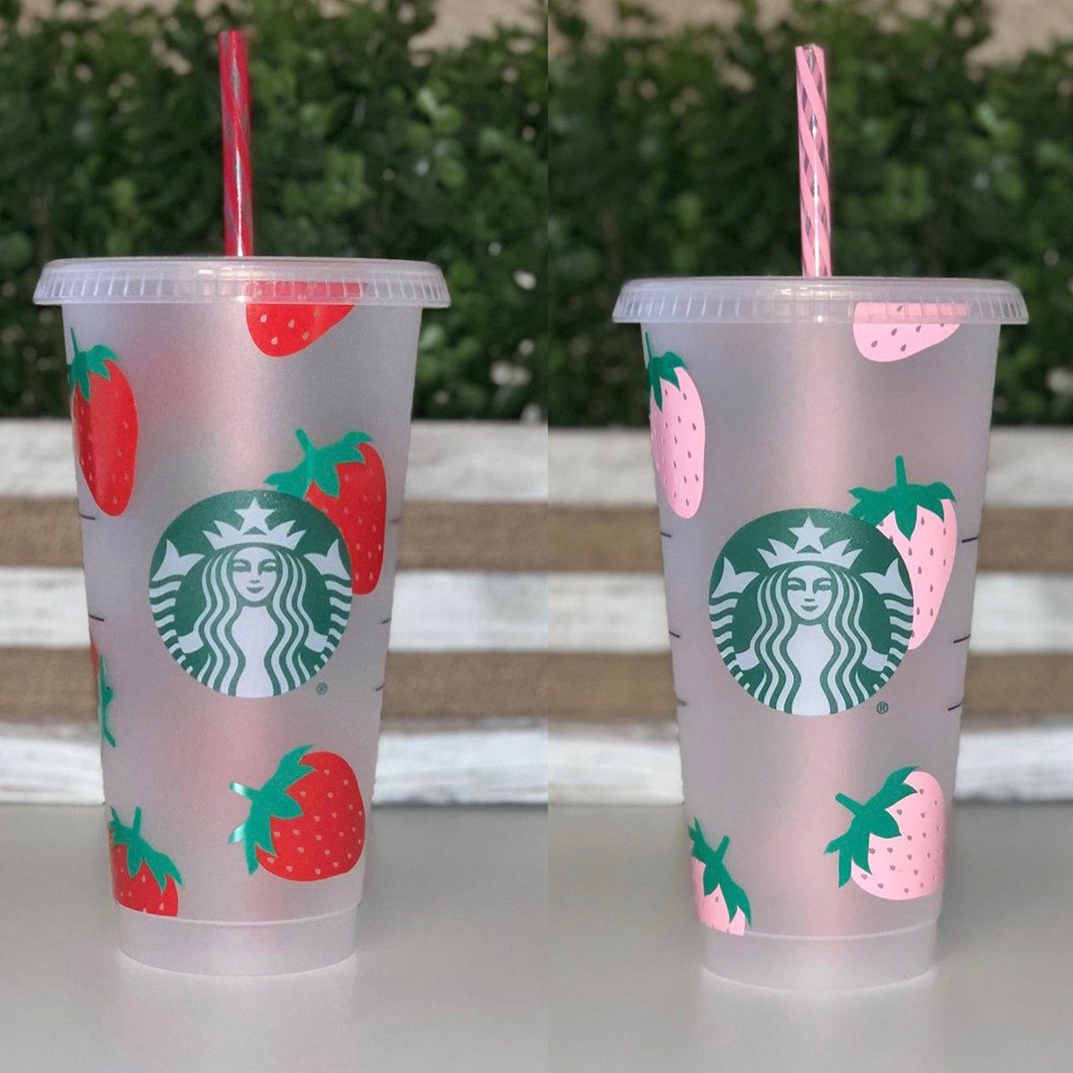 Strawberry Starbucks Cold Cup
